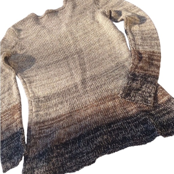 Coldwater Creek Linen Tweed Space Dyed Knit Sweater Large - Picture 9 of 16